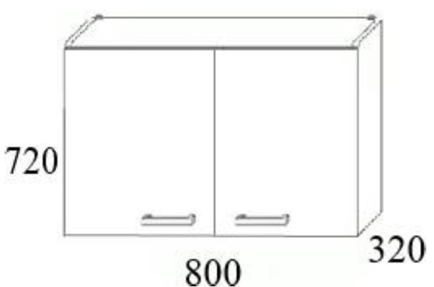 Szafka kuchenna wisząca MKW1 80x32x72h